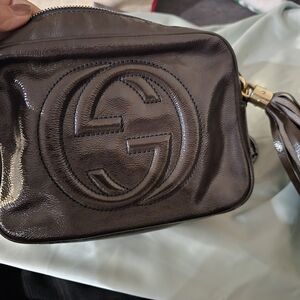 Gucci Metallic Brown Crossbody Bag